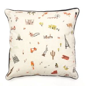 Rifle Paper Co. embroidered throw pillow
